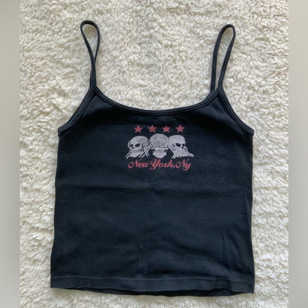 NYC Black Cotton Tank